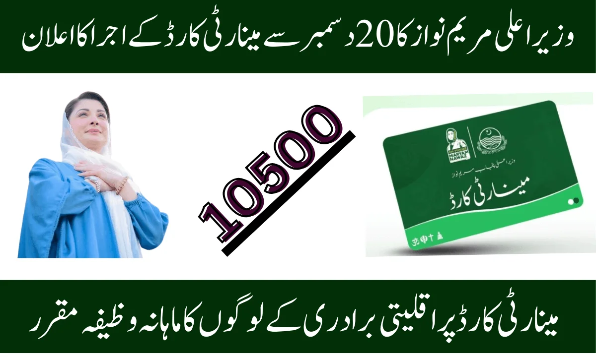 CM Punjab Minority Card